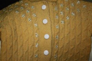 Sweater made and passed down by several generations