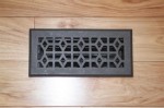 Wrought Iron grates throughout the house
