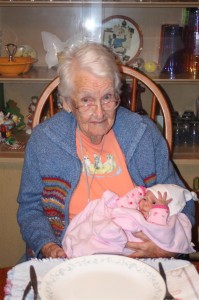 Great Grandma Hensinger with Sophia