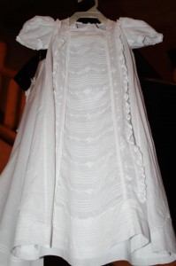 The baptismal gown
